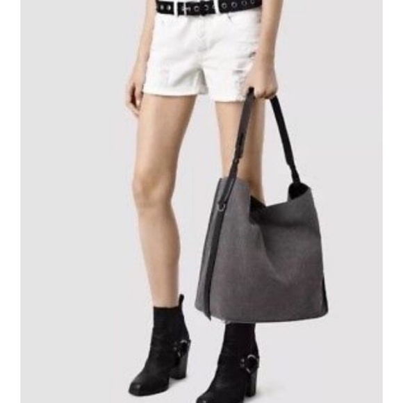 All Saints Paradise North South Denim Tote - Picture 7 of 7